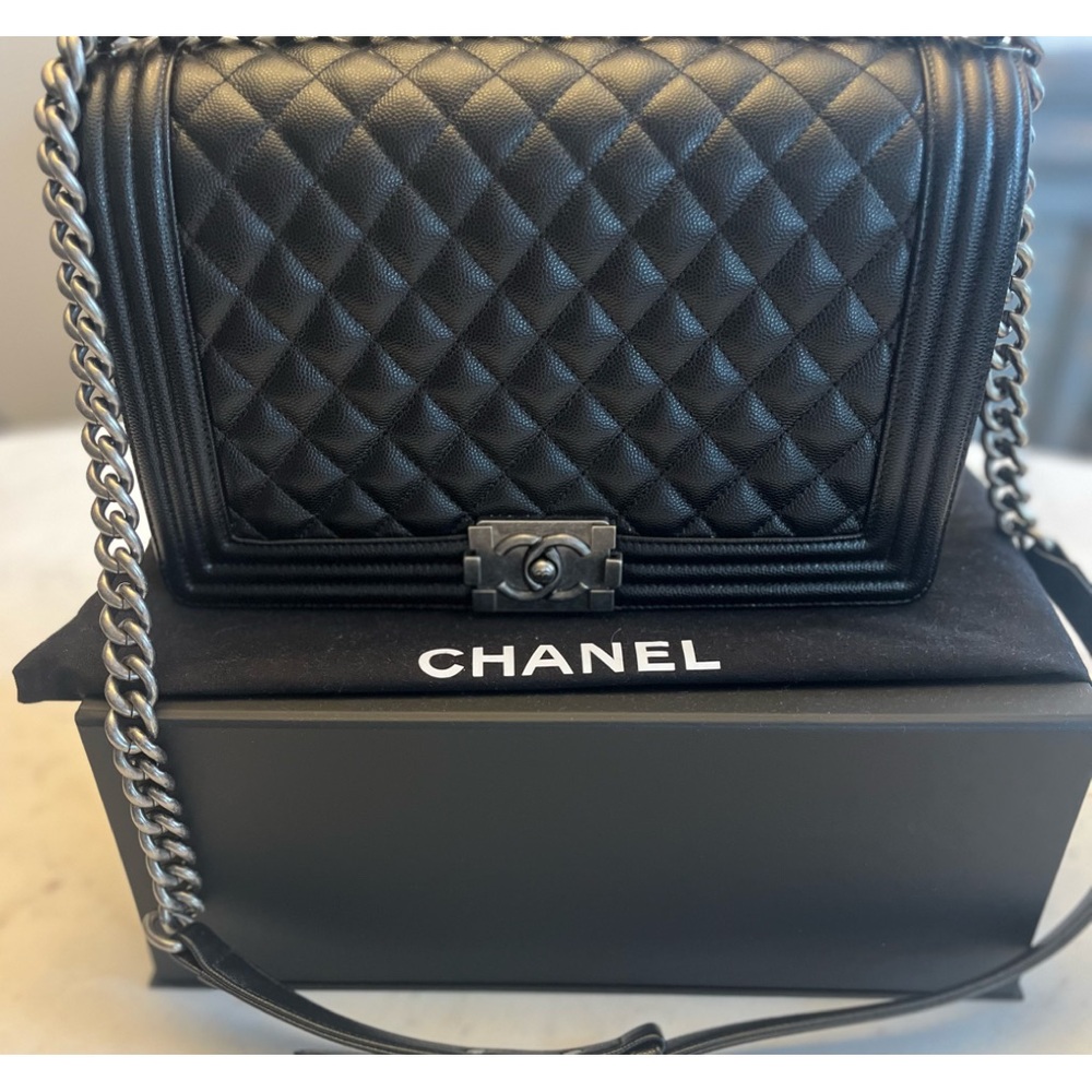 New medium caviar Chanel boy bag